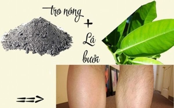 Cách triệt lông tay tại nhà với tro bếp cùng lá bưởi